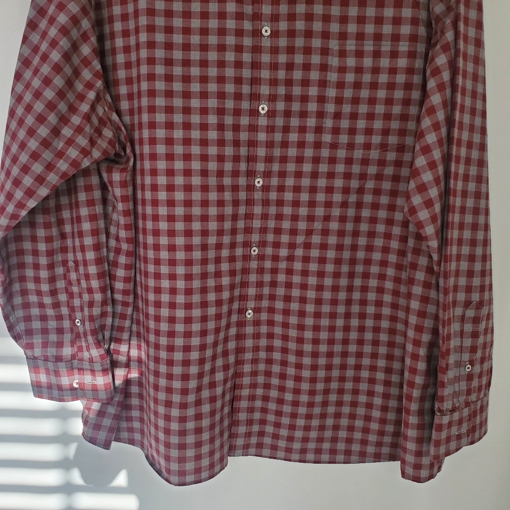 ROWN Big&Tall Size 4XB 100% Cotton checkered L/Sl button up shirt - Picture 6 of 9